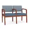 Lesro Lenox 2 Seat Tandem Seating W/ Arm, 44 in W 26 in L 31.5 in H LW2103 - alternate 1